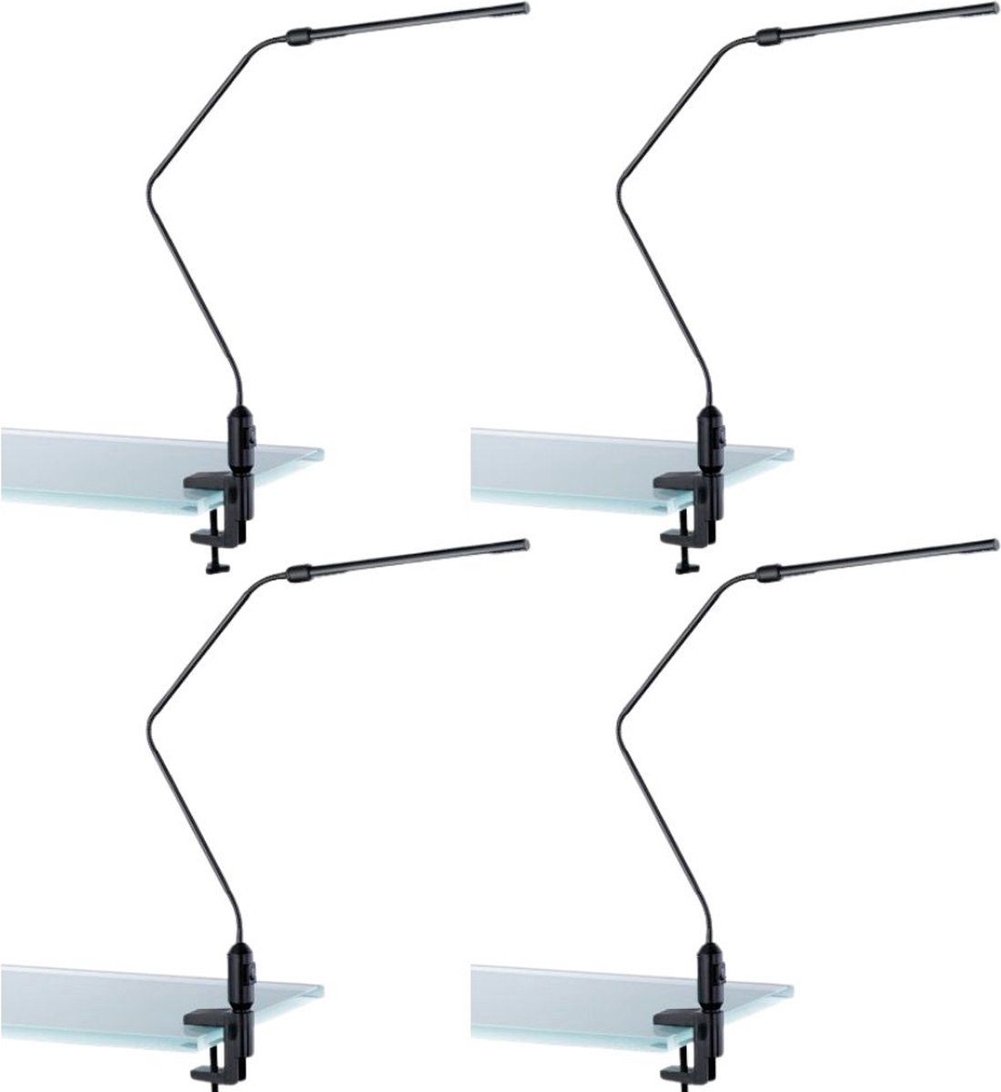 TRIO Lighting Vario Klemlamp Zwart - 4 stuks