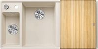 BLANCO AXIA III 6 S-F Silgranit spoelbak, 990x500 mm, zacht wit