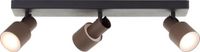 Brilliant Cadiz Plafondspot GU10 3x5W Zwart/Koper