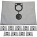 Filtres en intissé, 10 pièces, convient aux volumes de 45-78 litres, pour les modèles NSG/NTS/HS/GS/ISC