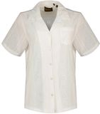 Superdry Heritage Broderie Overhemd Met Korte Mouwen Beige M Vrouw