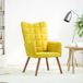 Maison Exclusive fauteuil relax jaune tissu velours
