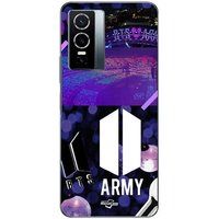 Vivo Hoesje voor Vivo Y76 5G met BTS-legerlogo (Bangtan Subs)