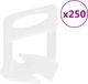 vidaXL Nivelleerklemmen voor tegels 250 stuks 1,5 mm
