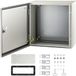 VEVOR NEMA koolstofstalen behuizing, 40 x 40 x 20 cm, NEMA 4X elektrische kast, IP66 waterdicht en stofdicht, elektrische aansluitdoos voor buiten en binnen, met montageplaat