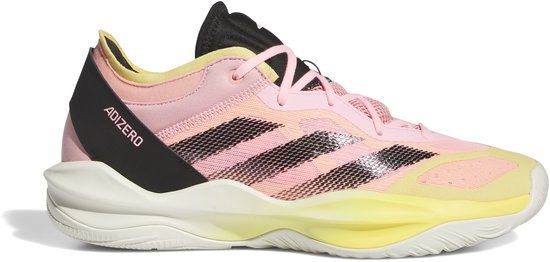 Adidas Adizero Select 2.0 Indoor Basketball Shoes - Yellow/Pink/Black - Adult