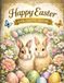 Happy Easter Coloring Book