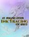 Ice Dragons Edition Ink Tracing For Adults: 50 Frozen Fantasy Dragon Designs to Trace and Relax