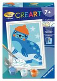 CreArt, Ravensburger CreArt, Malen nach Zahlen Kinder - Kleine Robbe