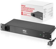 Pyle PDU Stekkerdoos – 9-voudige Rackmount Stopcontactstrip met Overspanningsbeveiliging – 150 Joules, 15A – Robuust Verlengsnoer (1U)