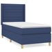VidaXL Boxspringbed met matras, blauw, 90x200 cm, stof