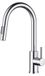 PromoHome Robinet de cuisine avec douchette extractible, mitigeur haute pression, pivotant à 360°, 2 types de jet, chrome poli