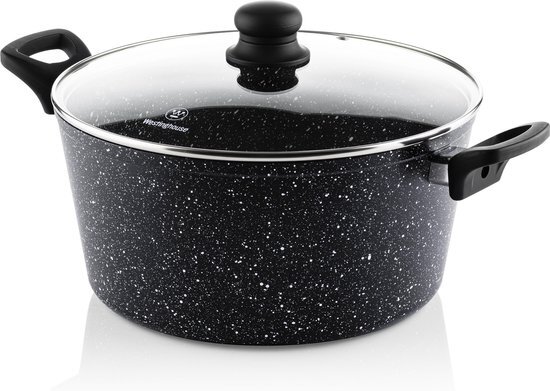 Westinghouse kookpan 28 cm black marble