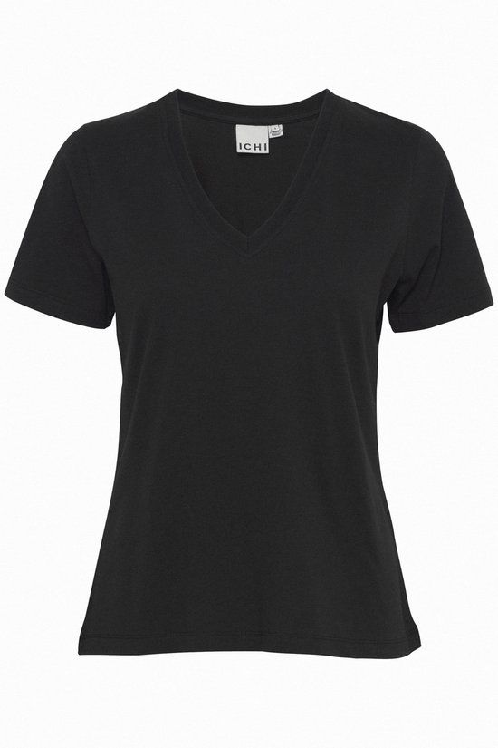 Ichi IHPALMER V SS Dames Top - Zwart - Maat XS
