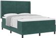 vidaXL Boxspringbed met hoofdeinde Donkergroen 160 x 200 cm Fluweel