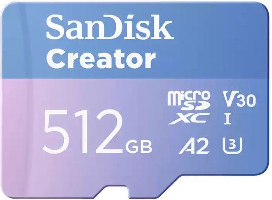 SanDisk Creator microSDXC-kaart 512 GB