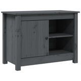 VidaXL TV-meubel 70x36,5x52 cm massief grenenhout grijs
