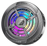 Avizar, magnetische smartphone-koeler met achtergrondverlichting en afneembare clip, zwart