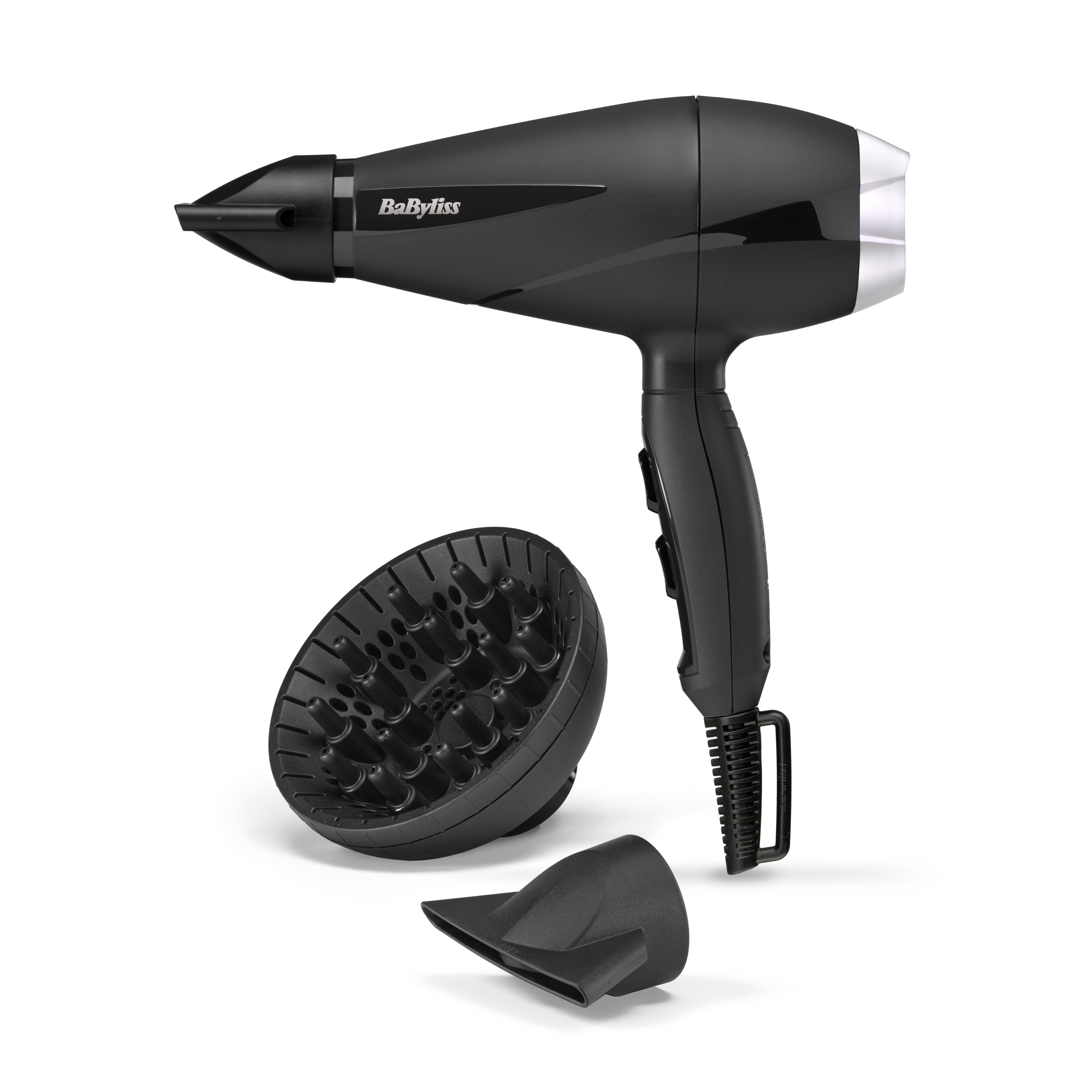 BaByliss Style Pro 2100 Föhn - 2100W - Zwart - Ionisch - Diffuser - 2 blaasmonden