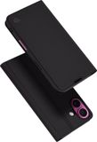 Techsuit Magskin Book Wallet Case hoesje voor Apple iPhone 16 Plus - Zwart