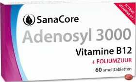 SanaCore Adenosyl 3000 Vitamine B12 + Foliumzuur Smelttabletten
