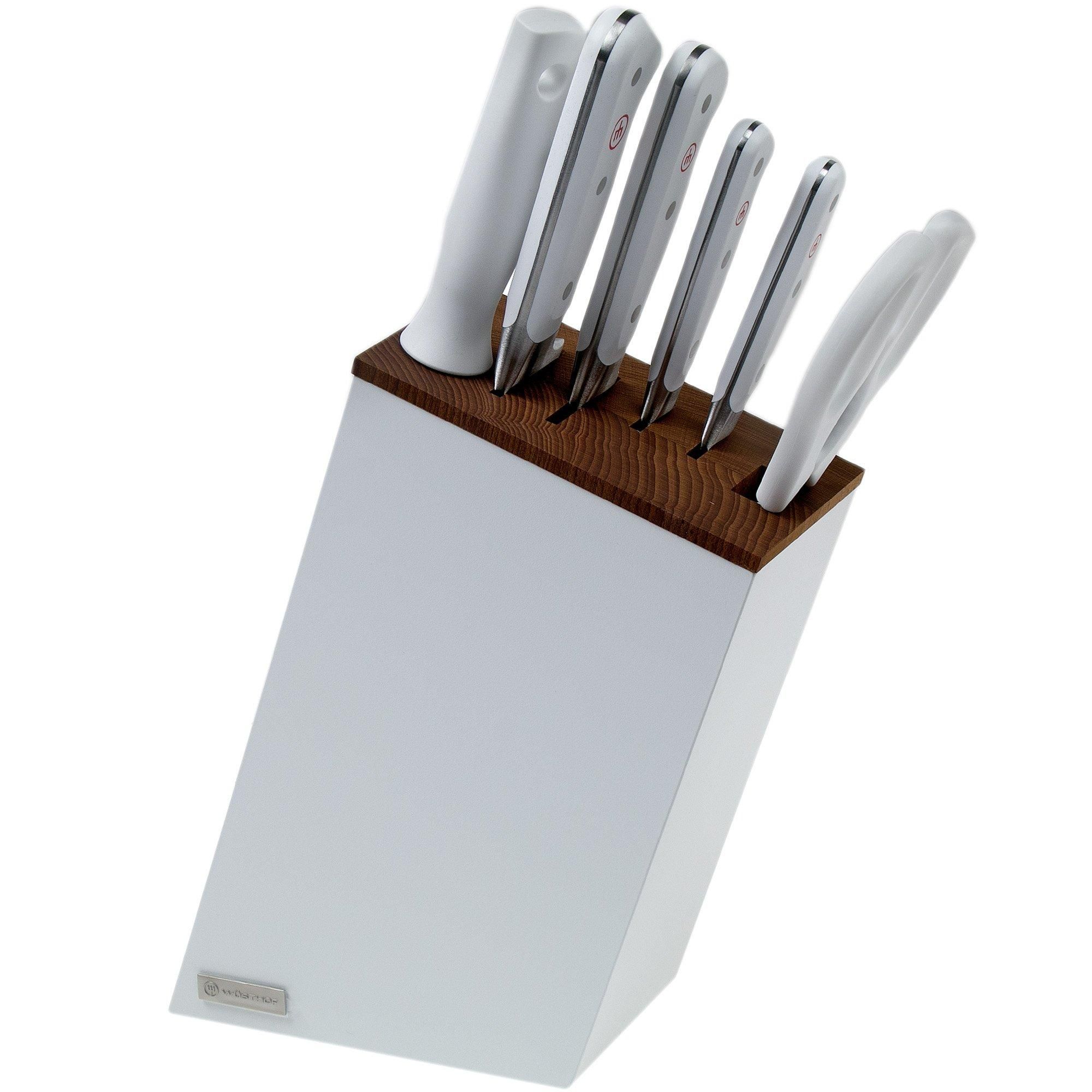 Wüsthof Classic White Messenblok met 6 artikelen - 4002293115887