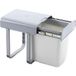 EKOTECH Inbouwafvalemmer Aladin 40, 1 x 16 l, kunststof, grijs