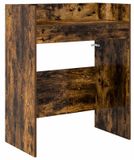 vidaXL DJ Tafel Gerookt eiken 82 x 45 x 102 cm Bewerkt hout