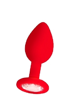 Ouch! Diamond Butt Plug - Regular- Red