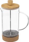 Secret de Gourmet cafetière à piston - verre/bambou - 1 litre