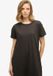 Superdry Zwarte Midi T-shirtjurk voor dames