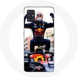 Maniacase Samsung Galaxy A51 4G Formule 1 Max Verstappen F1 Coureur Zwart Rood en Geel