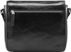 JOST Leren Business tas Skagen Crossbody Bag Black Zwart