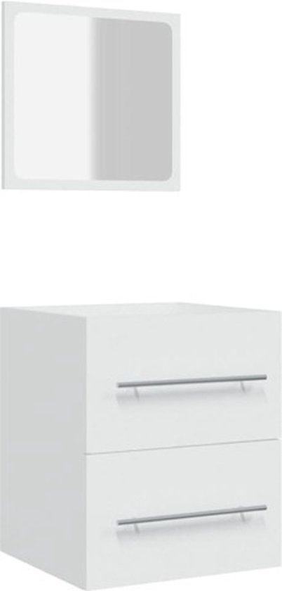 vidaXL Badkamerkast met spiegel 41x38,5x48 cm wit