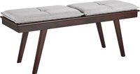 Beliani EXTON - Bankje - Donkere houtkleur - MDF