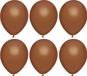 Haza Ballonnen verjaardag/thema feest - 200x stuks - bruin - 29 cm