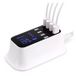 Chargeur de bureau USB 8 ports avec écran LED - Blanc