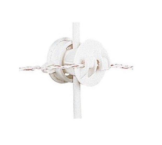 Gallagher Schroefisolator Wit voor paal ø 6-14mm (10) - 010943