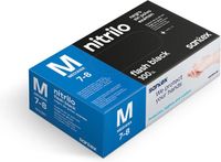 Santex Nitril Handschoenen Zwart Maat M 100 stuks