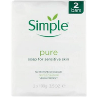 Simple Pure Sensitive Skin Zeep Twin Pack - 2 x 100 g