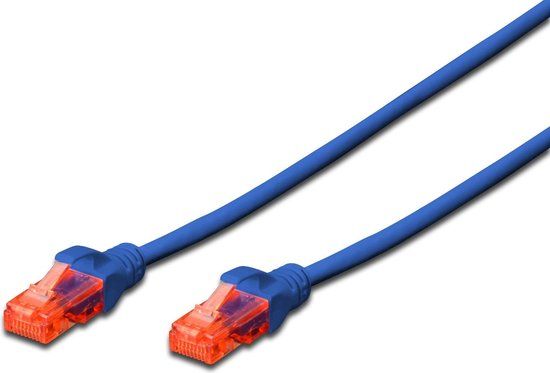 Digitus UTP Category 6 Rigid Network Cable DK-1617-0025/B Blue 25 cm