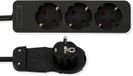 REV multiprise 3 voies SMART - Bloc multiprise avec fiche plate - 2m - Noir
