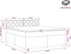 vidaXL Boxspringbed met matras Donkerbruin 140 x 190 cm Stof