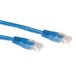 ACT 10 meter LSZH U/UTP CAT6A câble de raccordement avec connecteurs RJ45 bleu