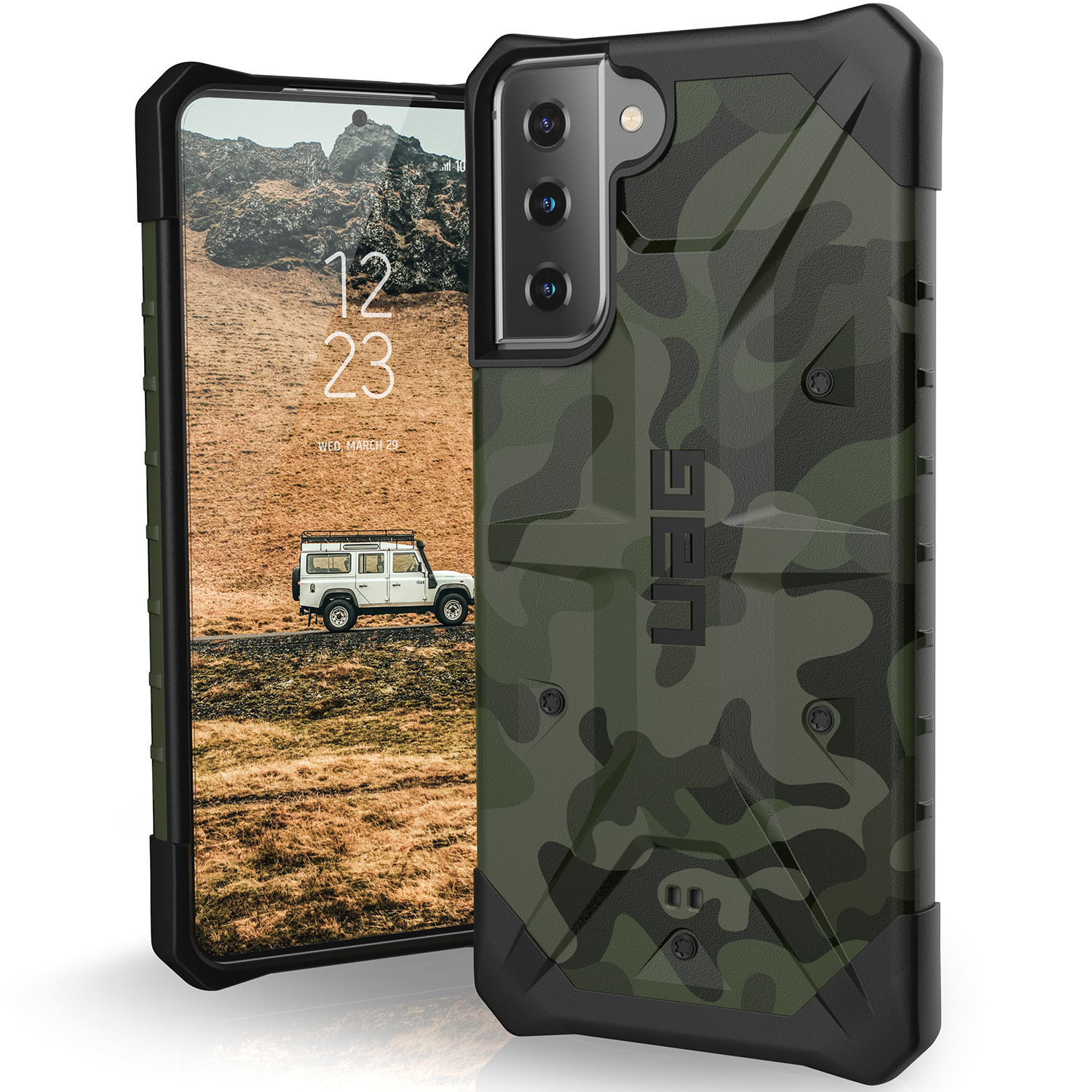 Urban Armor Gear UAG Pathfinder Backcover Samsung Galaxy S21 Plus hoesje - Forest Camo