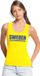 Bellatio Decorations Geel Sweden supporter mouwloos shirt dames - Zweden singlet shirt/ tanktop L