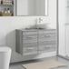 Maison Exclusive Armoire de salle de bain exclusive - Gris Sonoma, dimensions 30 x 35 x 50 cm, en panneaux de particules