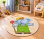 Baby Best Tapis enfant Ø90cm avec motif éléphant sur chantier