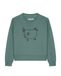 Watapparel Sweatshirt 'Le poulet ' groen / zwart