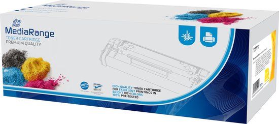 MediaRange MRCAT718Y tonercartridge Geel 1 stuk(s)